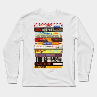 Charles Bukowski Books Stack Long Sleeve T-Shirt